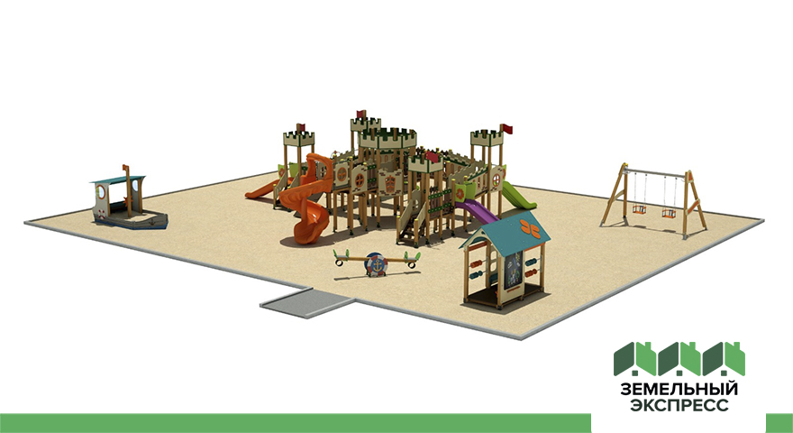 Благоустройство детских площадок в поселках "Династия", "Лесной Остров" и "Рублево"